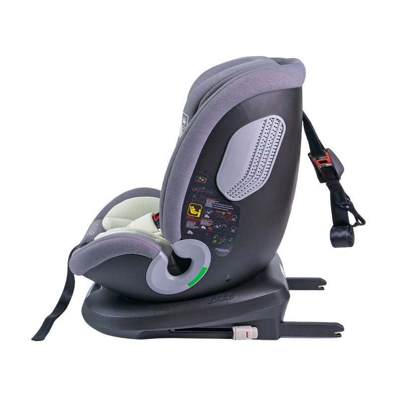ISOFIX + teaghrán barr 360 Rothlú ar Chúl/Ar Aghaidh Aghaidh I-Méid Suíochán Gluaisteán Linbh 40-150cm