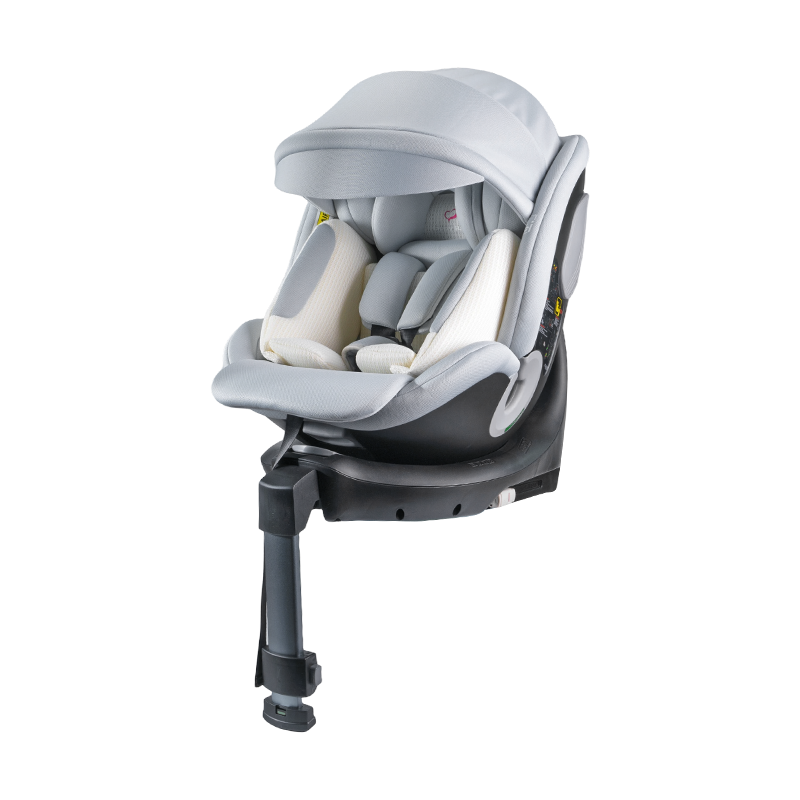 ISO FIX + cos tacaíochta 360 Rothlú ar Chúl/Chun Chun Cinn Suíochán cairr leanbh 40-150cm