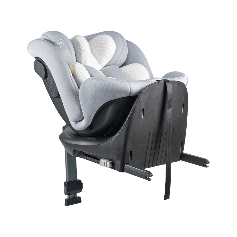 Cos tacaíochta ISOFIX + 360 Rothlú ar Chúl/Chun Chun Cinn Suíochán cairr leanbh 40-150cm