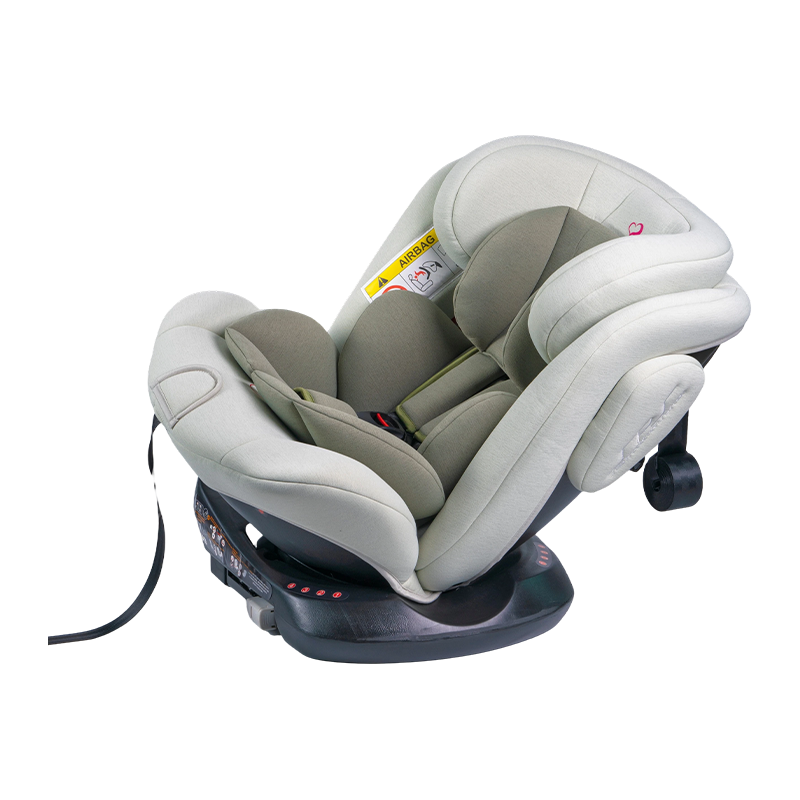 Suíochán cairr sábháilteachta rothlaithe ISOFIX 360 Grúpa 0+/1/2/3